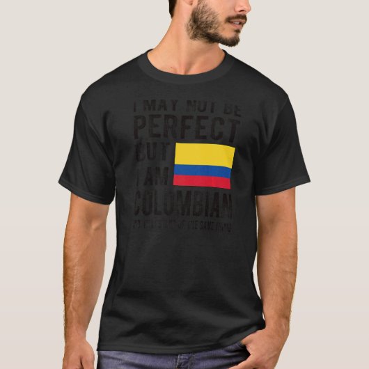 T-shirt Je suis Colombien Drapeau Colombie Patrimoine Colo (Devant)