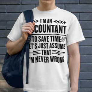 T-shirt Je suis comptable Comptabilité Drôle Dit Père