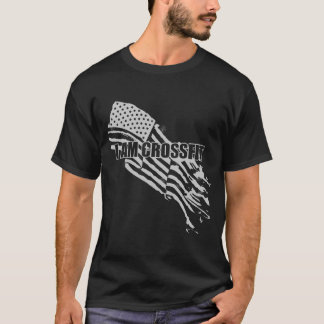 T-shirt JE SUIS conception de drapeau de CROSSFIT