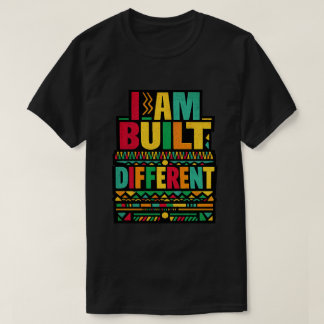 T-shirt Je suis construit différemment Typographie Rétro