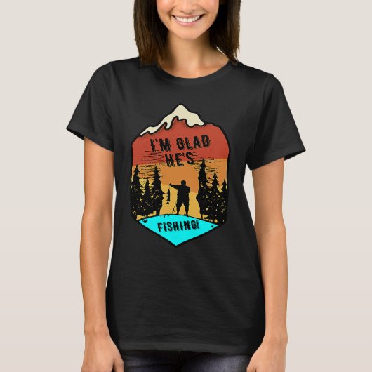 T-shirt Je suis content qu'il pêche (Devant)