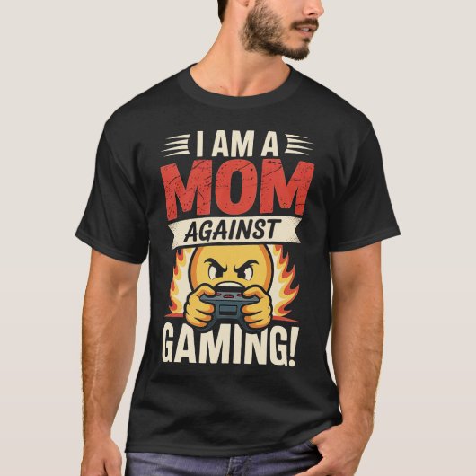 T-shirt Je suis contre GAMING-Photoroom (Devant)
