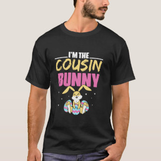 T-shirt Je suis Cousin Bunny Vacances Oeuf mignon Pâques l