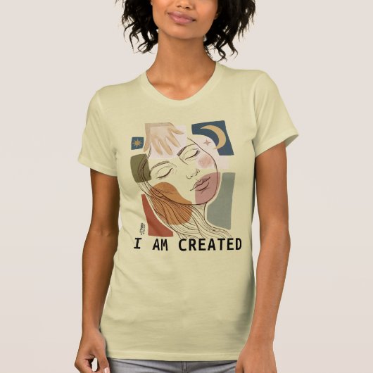 T-shirt JE SUIS CRÉÉ - De Conception (Devant)