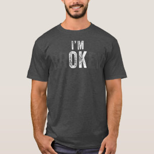 T-shirt Je suis d'accord Je suis brisé Grief Keepsaké Ment
