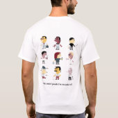 T-shirt Je suis d'aimant étrange (Dos)