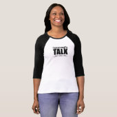 T-shirt Je suis dans aucune humeur à parler, juste texte (Devant entier)