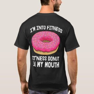 T-shirt Je Suis Dans Fitness Donut Dans La Bouche Donut Am