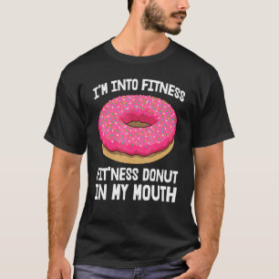 T-shirt Je Suis Dans Fitness Donut In Mouth Donut Love Tee