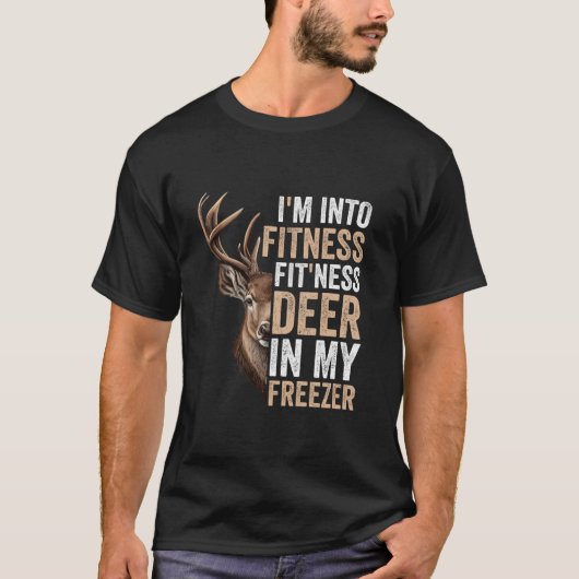 T-shirt Je suis dans Fitness Fit ness Deer Dans Mon Freeze (Devant)