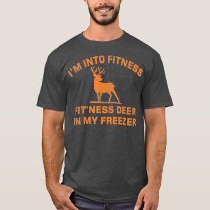 T-shirt Je Suis Dans Fitness FitNess Deer Dans Mon Congéla