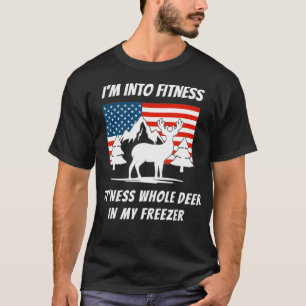T-shirt Je Suis Dans Fitness Fitness Deer Dans Mon Congéla
