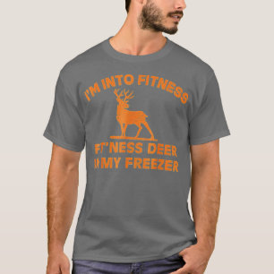 T-shirt Je Suis Dans Fitness FitNess Deer Dans Mon Congéla