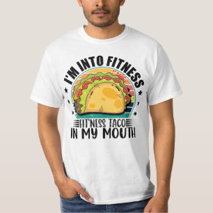 T-shirt Je suis dans Fitness Fit'ness Taco Dans Ma Bouche