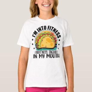 T-shirt Je suis dans Fitness Fit'ness Taco Dans Ma Bouche
