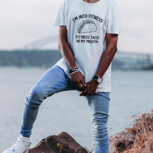 T-shirt Je suis dans Fitness Taco dans ma bouche Drôle Hom
