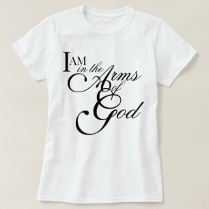 T-shirt "Je suis dans les bras de Dieu" esthétique spiritu