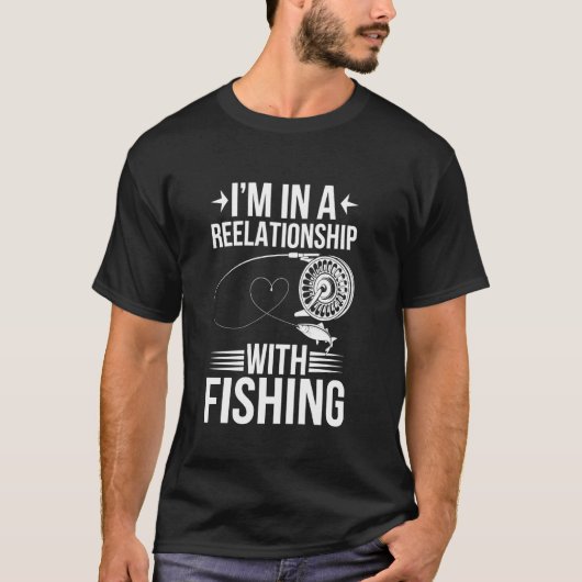 T-shirt Je suis dans une relation avec la pêche (Devant)