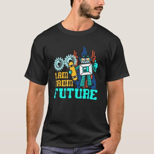 T-shirt Je Suis De Futurs Robotics Engineering Robots (Devant)