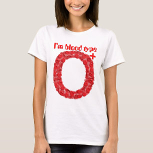 T-shirt Je suis de groupe sanguin O positif