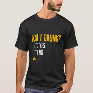 T-shirt Je Suis Déchiré Oui Ou Non Drôle De Boisson