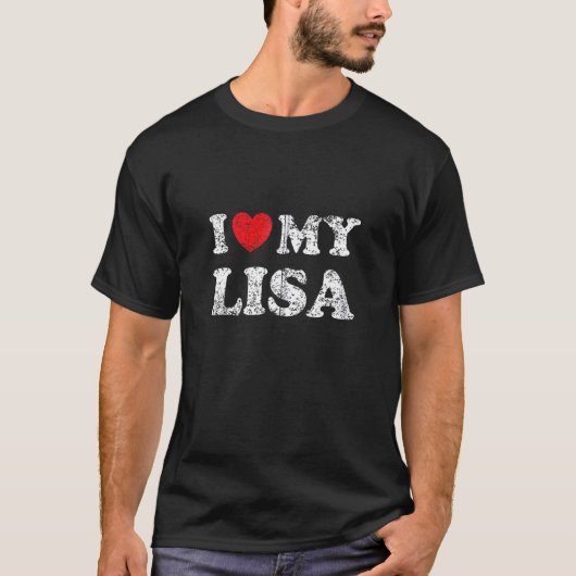 T-shirt Je suis déçu d'aimer ma Lisa (Devant)