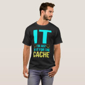 T-shirt Je suis dedans pour le programmeur informatique ca (Devant entier)