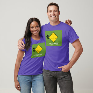 T-shirt Je suis dehors ici