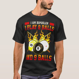 T-shirt Je suis des billards drôles de boules du jeu de