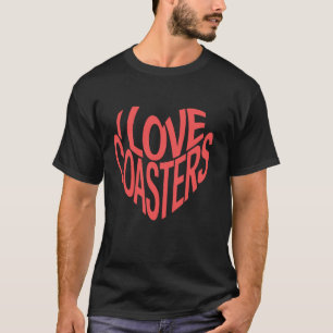 T-shirt Je suis des tabliers de coaster en forme de cœur a