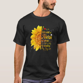 T-shirt Je Suis Devenu Infirmière Sunflower Nurse Day 2022