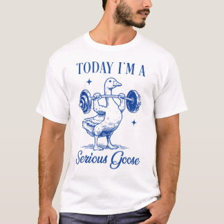 T-shirt Je suis devenu trop idiot, Drôle Oie, mème d'oie,