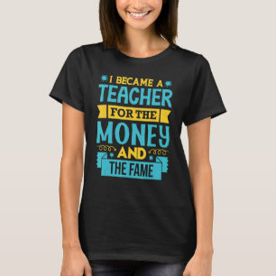 T-shirt Je Suis Devenue Enseignante Pour L'Enseignant De L