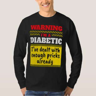 T-shirt Je suis Diabétique I Insuline Diabétique Patients 