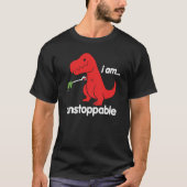 T-shirt Je suis dinosaure triste imparable de T-Rex de (Devant)