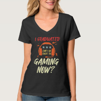 T-shirt Je Suis Diplômé Puis-Je Retourner À Gaming Graduat