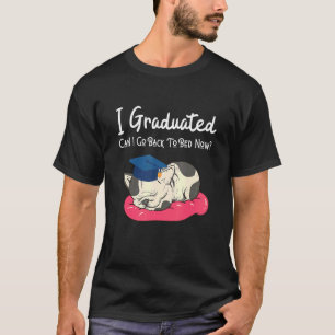 T-shirt Je Suis Diplômé Puis-Je Retourner Au Bed Graduatio