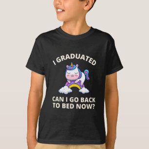 T-shirt Je suis diplômé puis-je retourner au lit maintenan