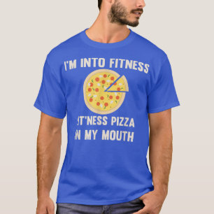 T-shirt Je Suis Drôle Dans La Pizza Fitness Dans Mon Gymna