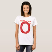 T-shirt Je suis du groupe sanguin O positif (Devant entier)