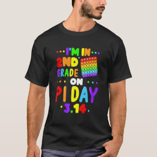 T-shirt Je Suis En 2e Année Sur Pi Jour 3 14 Pi Mat Enseig