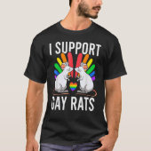 T-shirt Je Suis En Faveur Des Rats Gay Sarcastique Lgbt Ga (Devant)