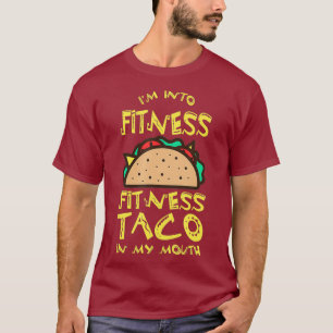 T-shirt Je Suis En Fitness Drôle Taco Junk Food Gym