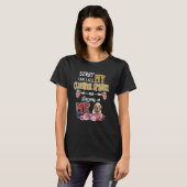 T-shirt Je suis en retard mon chiffon Spaniel Dormir Chien (Devant entier)