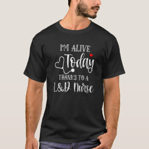 T-shirt Je suis en vie aujourd'hui grâce à une application