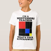 T-shirt Je suis enseignant Montessori - Montessori (Devant)