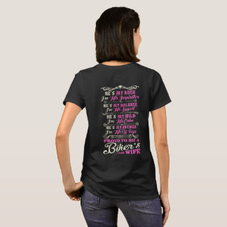 T-shirt Je suis épouse fière de cycliste impressionnant