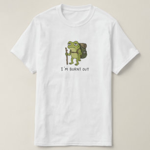 T-shirt Je suis épuisé drôle grenouille randonnée design