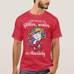 T-shirt Je Suis Fait D'Eau De Parties scintillant Et Amxié