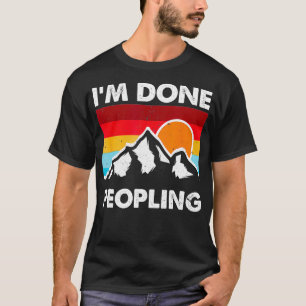 T-shirt Je Suis Fait Peopling Funny Introverti Hiker Campe